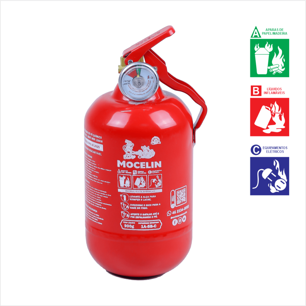 Extintor Veicular ABC - 1kg.