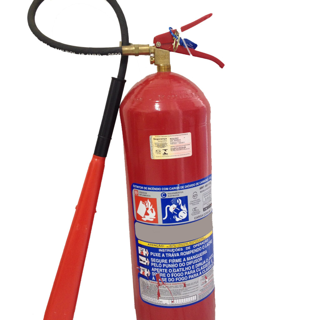 Extintor Predial - 6kg - CO² (GÁS CARBÔNICO).